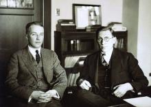 Dr. Charles H. Best and Dr. Frederick G. Banting, circa 1924